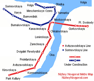 Nizhny Novgorod Metro Map